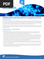 Preservation and Recovery of Filamentous Fungi