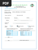 Plan Anual de Trabajo (Pat) 2024