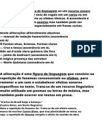 Assonância é uma figura de linguagem ou um recurso sonoro que consiste em repetir sons de vogais em um verso ou em uma frase, especialmente as sílabas tônicas. A assonância é largamente utilizada em poesias mas també