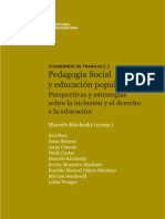 Cuaderno TRABAJO #2-Pedagogía Social y Educación Popular: Perspectivas y Estrategias Sobre La Inclusión y El Derecho A La Educación