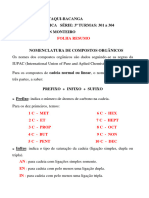 Nomenclatura de Hidrocarbonetos de CO