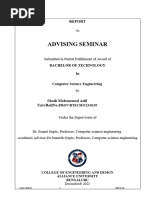 Advising Seminar Report Format