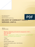 Delivery of Community Health Services