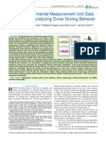 Smartphone Inertial Measurement Unit Data Features For Analyzing Driver Driving Behavior