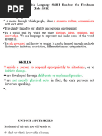 Communicative Skills I PPT-1-1