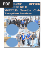 Fos Provide Club Reception Services