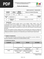 Practica 4. Determinación de Punto de Fusión