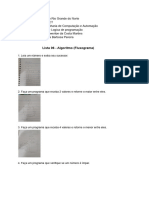 Resolução Da Lista 06 - Algoritmo (Fluxograma)