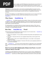 Ks3 Mathematics Homework Pack A Level 3 Answers