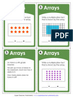 Arrays Task Cards - ARRTC