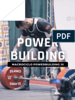 Macrociclo Powerbuilding III - Hipertrofia