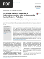 Gut Microbe Emediated Suppression of in Ammation-Associated Colon Carcinogenesis by Luminal Histamine Production