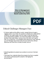 Ethics in Managemnet