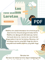 PPT - Mobilitas Ion Dalam Larutan