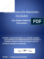 Mecanismos de Manivela - Oscilador