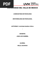 ACTIVIDAD 1. Actividad Análisis Crítico