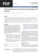 Coronal Alignment Knee Review