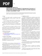 Determining The Susceptibility To Intergranular Corrosion of 5XXX Series Aluminum Alloys by Mass Loss After Exposure To Nitric Acid (NAMLT Test)