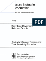 Equivariant Surgery Theories and Their Periodicity Properties - Karl Heinz Dovermann, Reinhard SCH