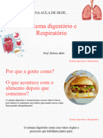 Sistema Digestório e Respiratório - Power Point