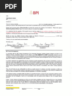 Bpi Endorsement Letter