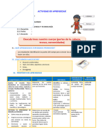 D3 A2 SESION CTA. Descubrimos Nuestro Cuerpo (Partes de La, Cabeza, Tronco, Extremidades