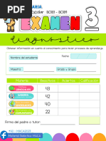 Examen Diagnostico Tercer Grado