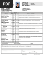 Bulletin 1er Semestre