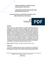 The Relationship Between Childhood Emotions and Their Implications in Adult Life