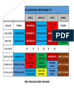 HORARIO ESCOLAR DEL TERCER GRADO.-2024 - Oficial