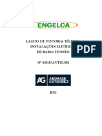 Laudo de Vistoria Técnica Instalações Elétricas