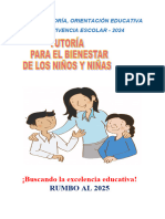 Plan de Tutoría, Orientación Educativa 2024