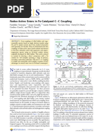 Toriyama Et Al 2016 Redox Active Esters in Fe Catalyzed C C Coupling