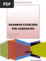 Grammar Exercises For Candidates: Daroul Fitra Private School