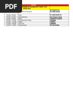 Schedule of CFS