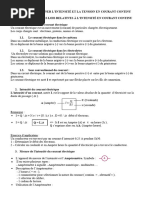 Appliquer Les Lois Relatives À L'intensité en Courant Continu