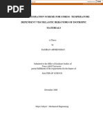 A Time Integration Scheme For Stress - Temperature Dependent Viscoelastic Behaviors of Isotropic Materials