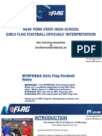 NY NFL FLAG Girls High School Coaches Clinic