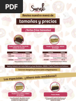 Menu Pasteles