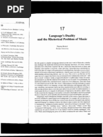 Thomas Rickert - "Language's Duality and The Rhetorical Problem of Music"