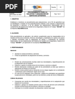 PR-SST-002 Procedimiento de Solicitud para La Adquisiciones de Servicios Externos