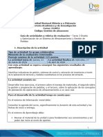 Guía de Actividades y Rúbrica de Evaluación - Unidad 2 - Tarea 3 - Diseño y Optimización de Un Sistema de Almacenamiento y Gestión de Pedidos