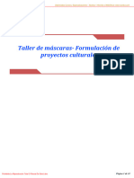 Formulación de Proyectos Culturale