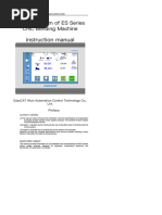 Instruction Manual: Control System of ES Series CNC Bending Machine