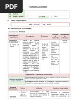 Tutoria - Sesion Me Quiero Como Soy 1er Grado