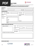 HR05 General Employment Application Form