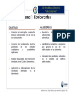 Tema 1 Edulcorantes