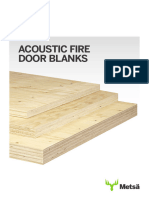 Metsa Wood Acoustic Fire Door Blanks