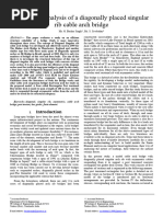 Reliability Analysis of A Diagonally Placed Singular Rib Cable Arch Bridge - Baskar Singh G