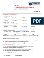 Worksheet - Acids Bases and Salts - C-X